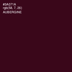 #3A071A - Aubergine Color Image