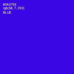 #3A07E6 - Blue Color Image