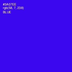 #3A07EE - Blue Color Image