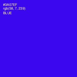 #3A07EF - Blue Color Image