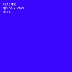 #3A07FC - Blue Color Image