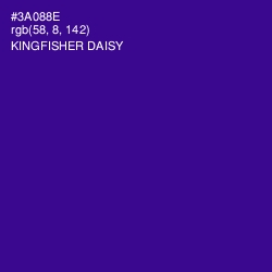 #3A088E - Kingfisher Daisy Color Image