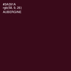 #3A091A - Aubergine Color Image