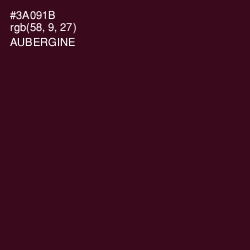 #3A091B - Aubergine Color Image