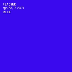 #3A09ED - Blue Color Image
