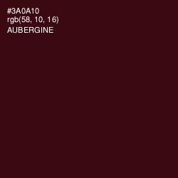 #3A0A10 - Aubergine Color Image