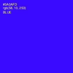 #3A0AFD - Blue Color Image