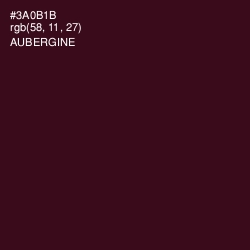 #3A0B1B - Aubergine Color Image