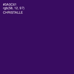 #3A0C61 - Christalle Color Image