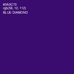 #3A0C70 - Blue Diamond Color Image