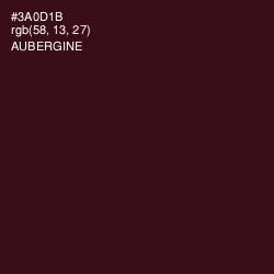 #3A0D1B - Aubergine Color Image