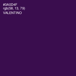 #3A0D4F - Valentino Color Image