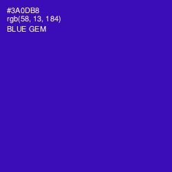 #3A0DB8 - Blue Gem Color Image