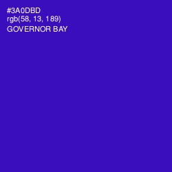 #3A0DBD - Governor Bay Color Image