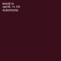 #3A0E1A - Aubergine Color Image