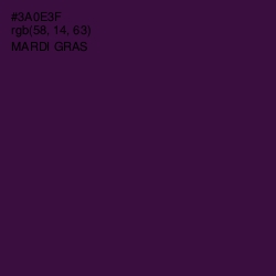 #3A0E3F - Mardi Gras Color Image