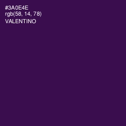 #3A0E4E - Valentino Color Image