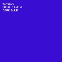 #3A0ED2 - Dark Blue Color Image