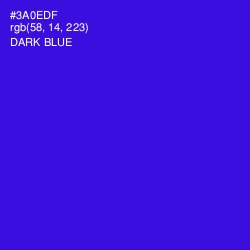 #3A0EDF - Dark Blue Color Image