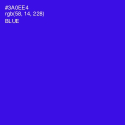 #3A0EE4 - Blue Color Image
