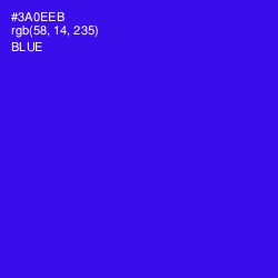 #3A0EEB - Blue Color Image