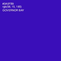 #3A0FB9 - Governor Bay Color Image