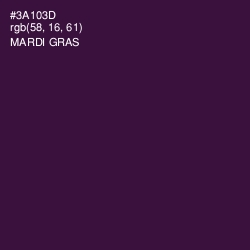 #3A103D - Mardi Gras Color Image