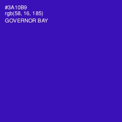 #3A10B9 - Governor Bay Color Image