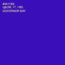 #3A11B9 - Governor Bay Color Image