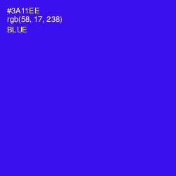 #3A11EE - Blue Color Image