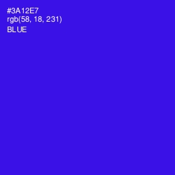 #3A12E7 - Blue Color Image