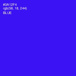 #3A12F4 - Blue Color Image