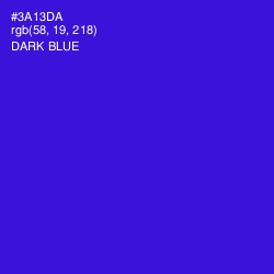 #3A13DA - Dark Blue Color Image