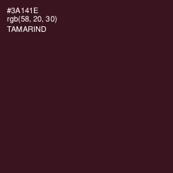 #3A141E - Tamarind Color Image