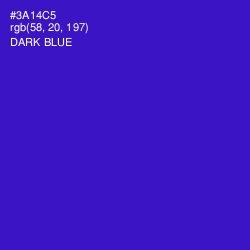 #3A14C5 - Dark Blue Color Image