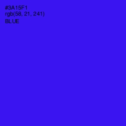 #3A15F1 - Blue Color Image