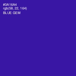 #3A16A4 - Blue Gem Color Image