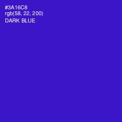 #3A16C8 - Dark Blue Color Image