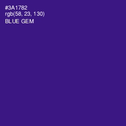 #3A1782 - Blue Gem Color Image
