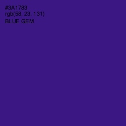 #3A1783 - Blue Gem Color Image