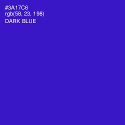 #3A17C6 - Dark Blue Color Image