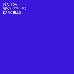 #3A17DA - Dark Blue Color Image