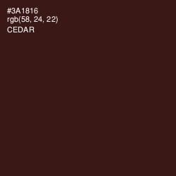 #3A1816 - Cedar Color Image