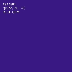 #3A1884 - Blue Gem Color Image