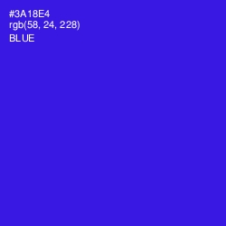 #3A18E4 - Blue Color Image