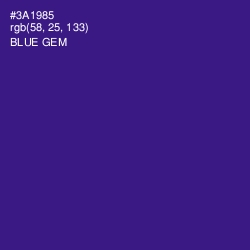 #3A1985 - Blue Gem Color Image