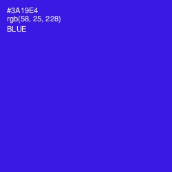 #3A19E4 - Blue Color Image