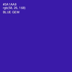 #3A1AA8 - Blue Gem Color Image