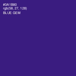 #3A1B80 - Blue Gem Color Image