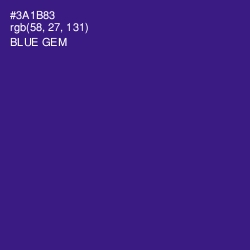 #3A1B83 - Blue Gem Color Image